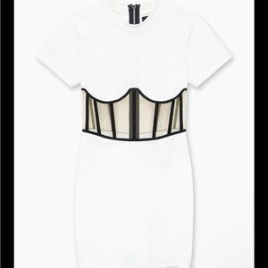 RtA White and Black corset dress